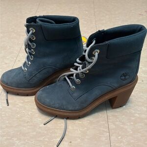 Timberland Women's Dark Gray Heeled Boots